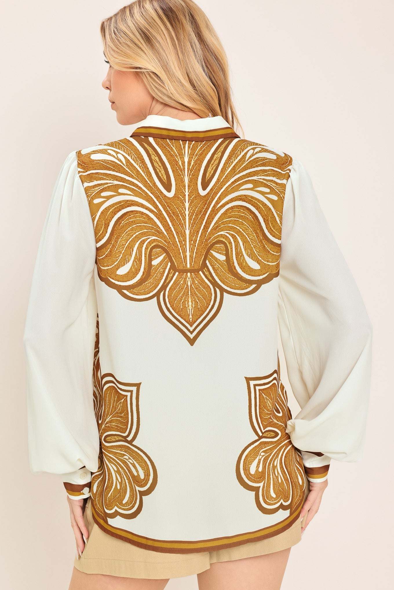 DESERT BLOOM WOVEN TOP