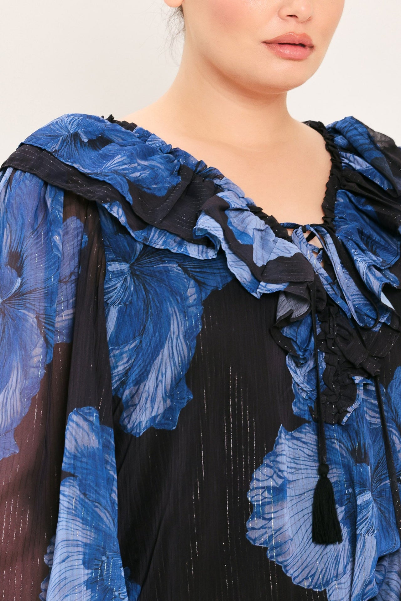 ROYAL BLOOM FANTASIA WOVEN BLOUSE