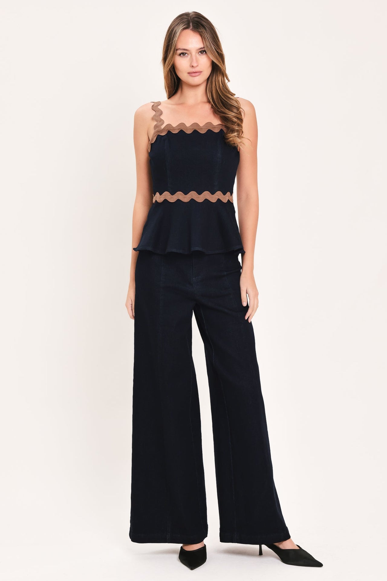 EVENING TIDE DENIM TOP