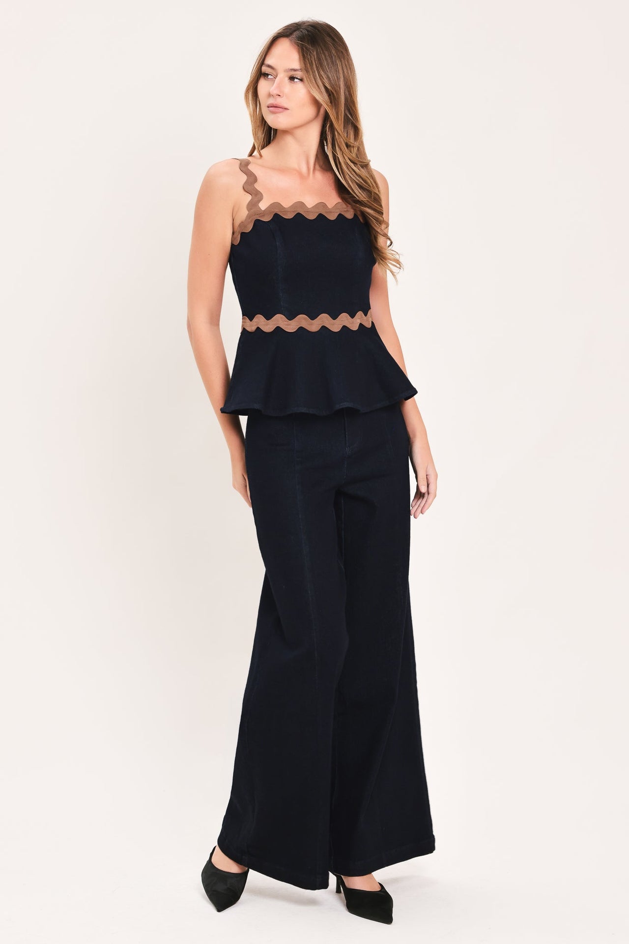 EVENING TIDE DENIM TOP