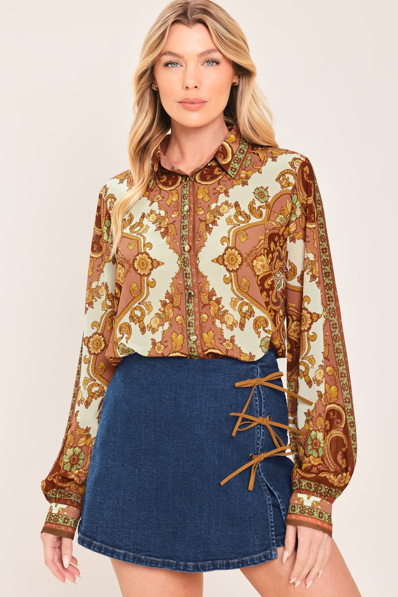 PAISLEY PALACE WOVEN TOP