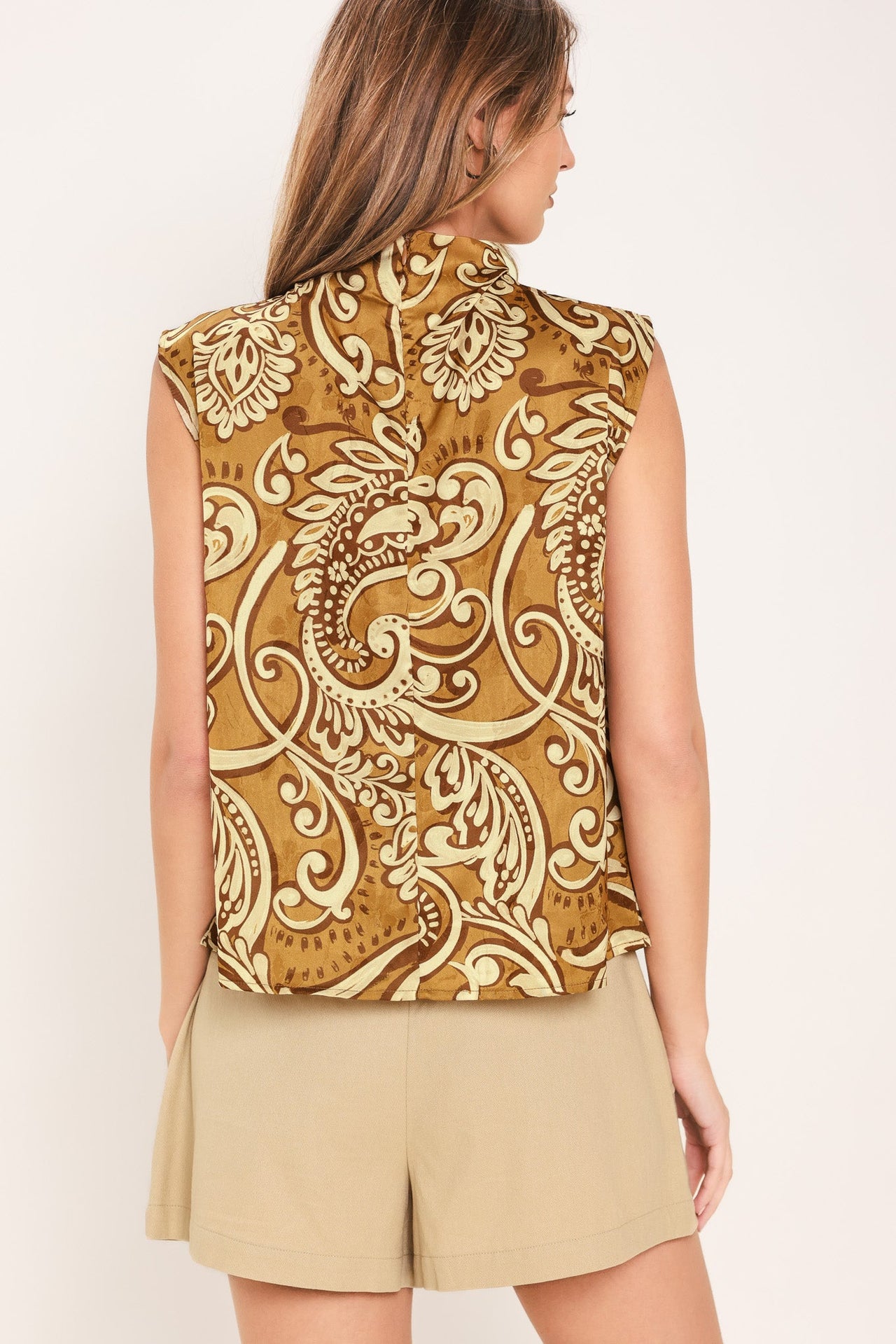 BOHEME PAISLEY WOVEN TOP