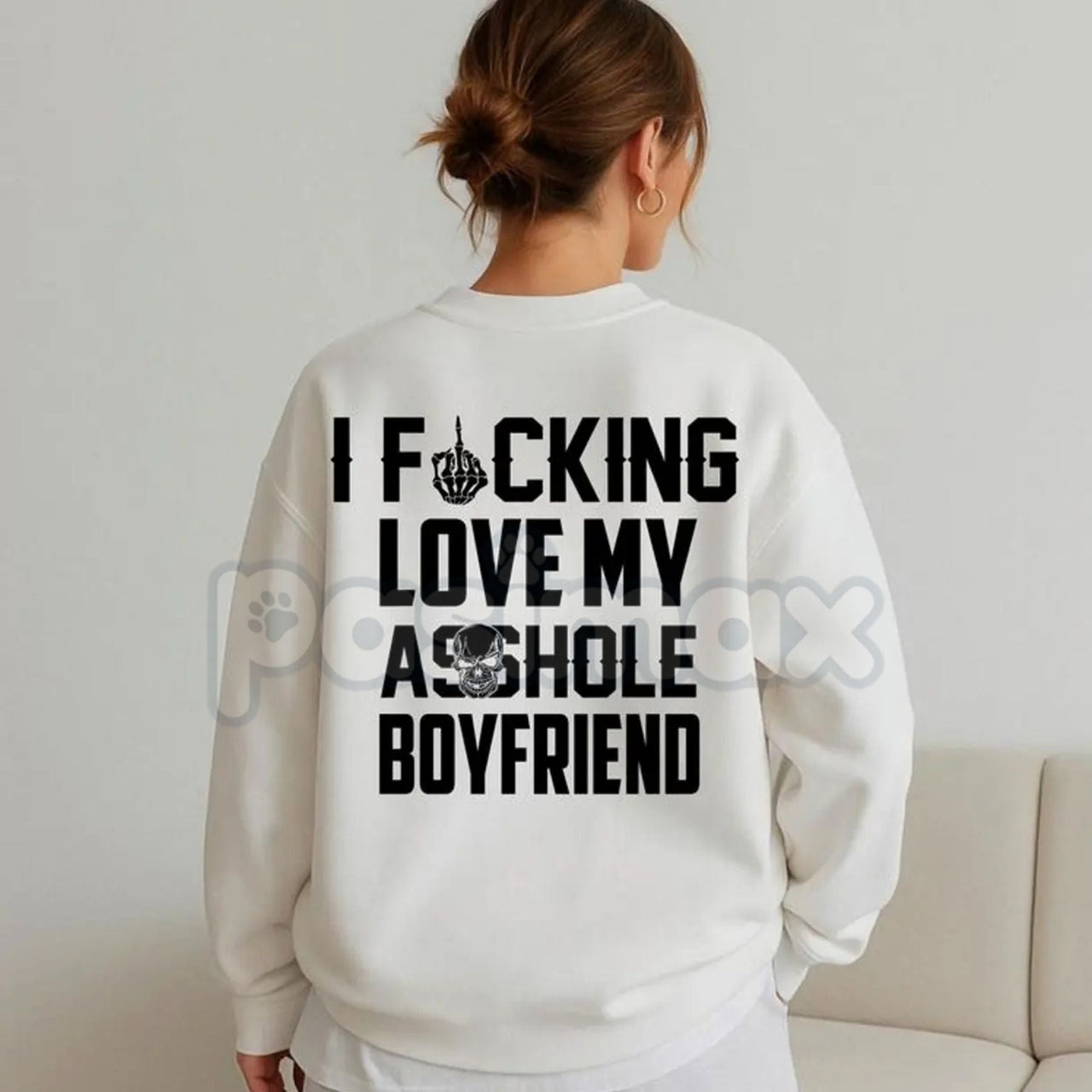 I Love My Boyfriend Sweatshirt | Cute Relationship Jumper | Girlfriend Affection Crewneck | Sweet Couple Gift