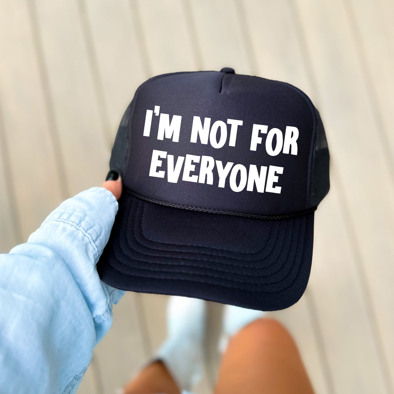 I'm Not For Everyone Sassy Sarcastic Statement For Bold Personalities Trucker Hat