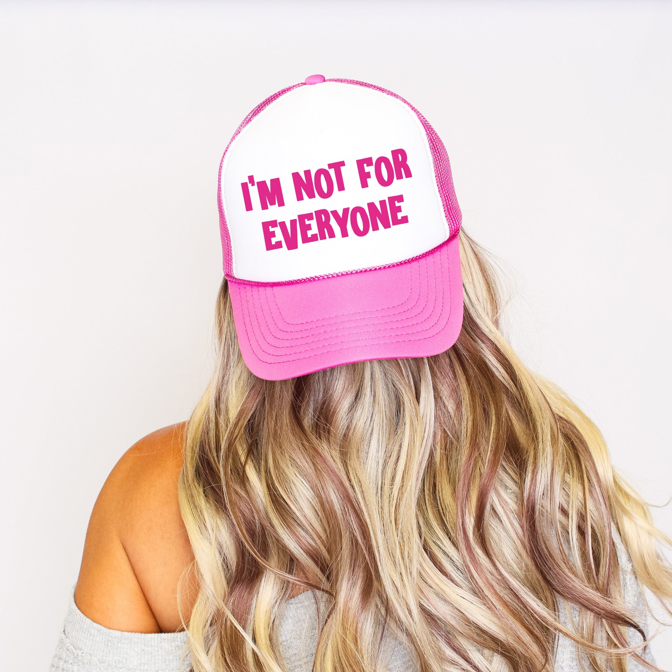 I'm Not for Everyone Bold Graphic Saying That Speaks to Bold Personal Style Trucker Hat