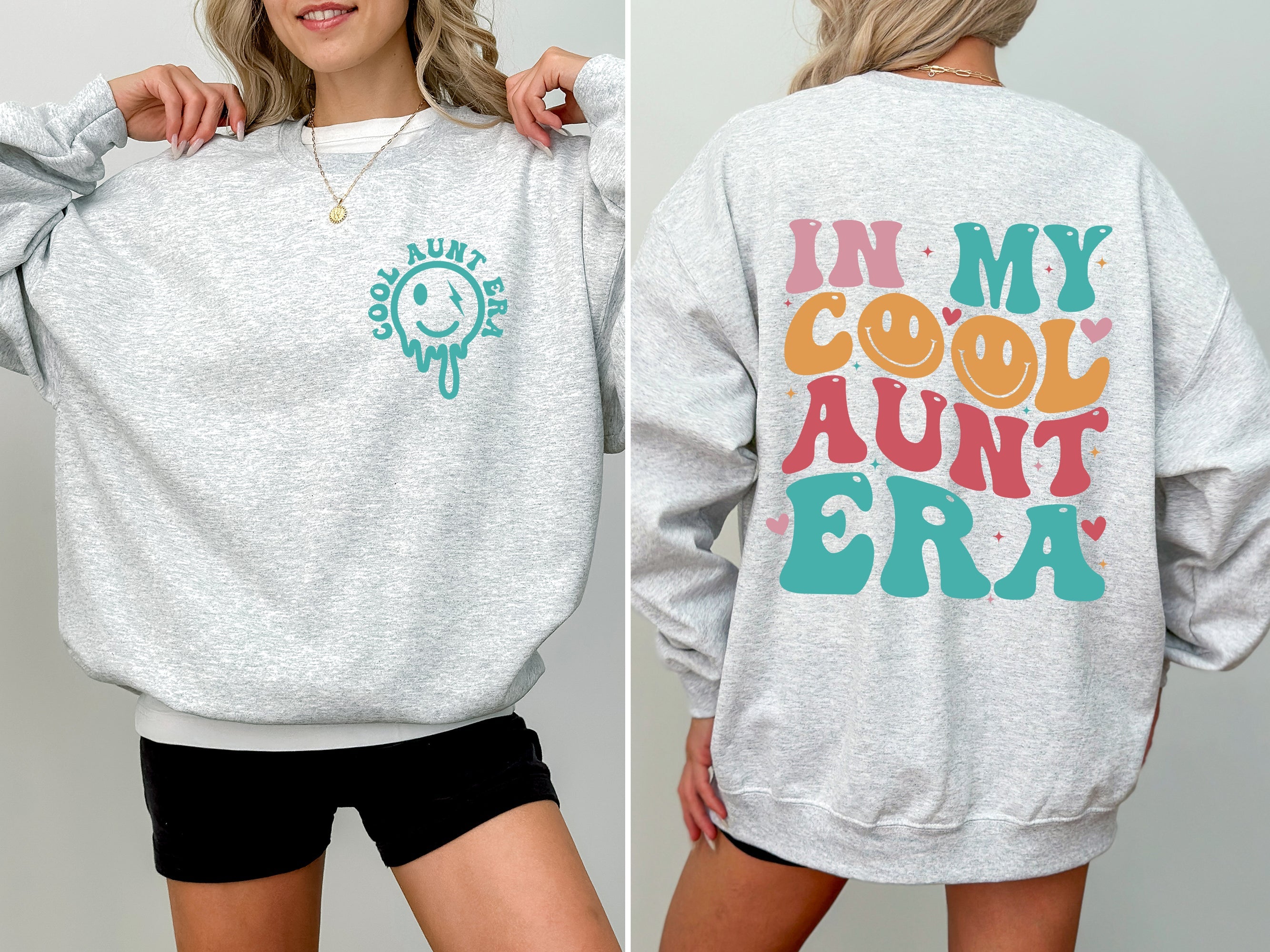 In My Cool Aunt Era, Auntie, Mother's Day Celebration Edition Cozy Fleece Sweatshirt