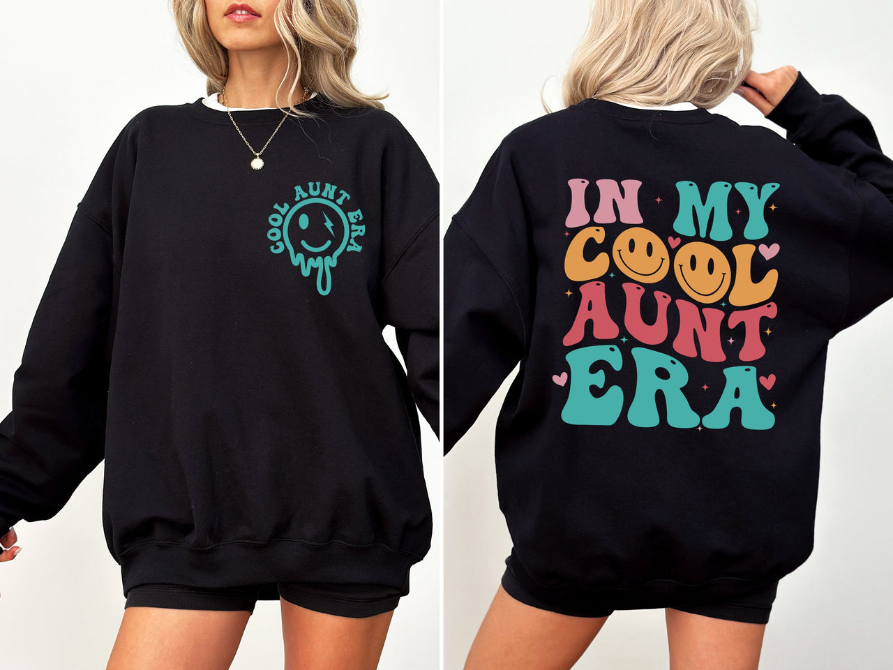 In My Cool Aunt Era, Auntie, Mother's Day Celebration Edition Cozy Fleece Sweatshirt