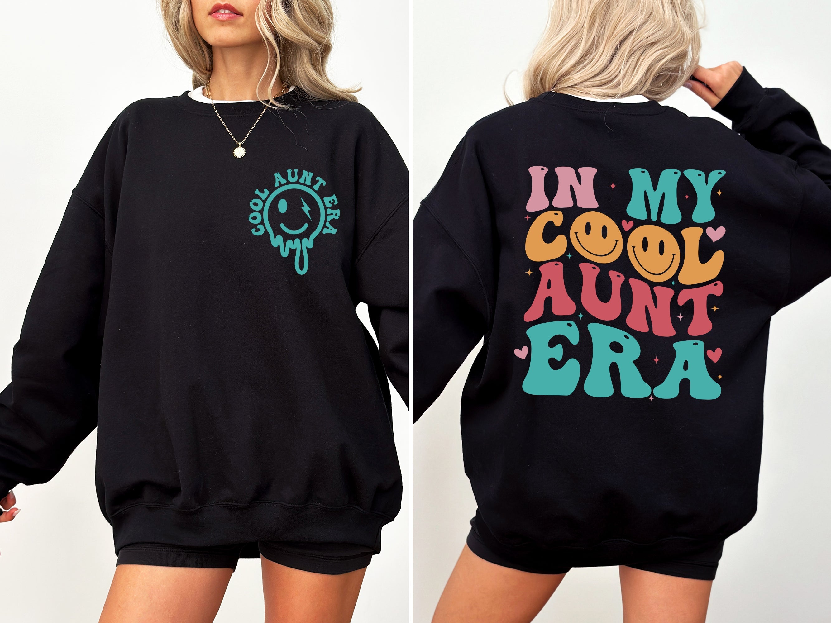 In My Cool Aunt Era, Auntie, Mother's Day Celebration Edition Cozy Fleece Sweatshirt