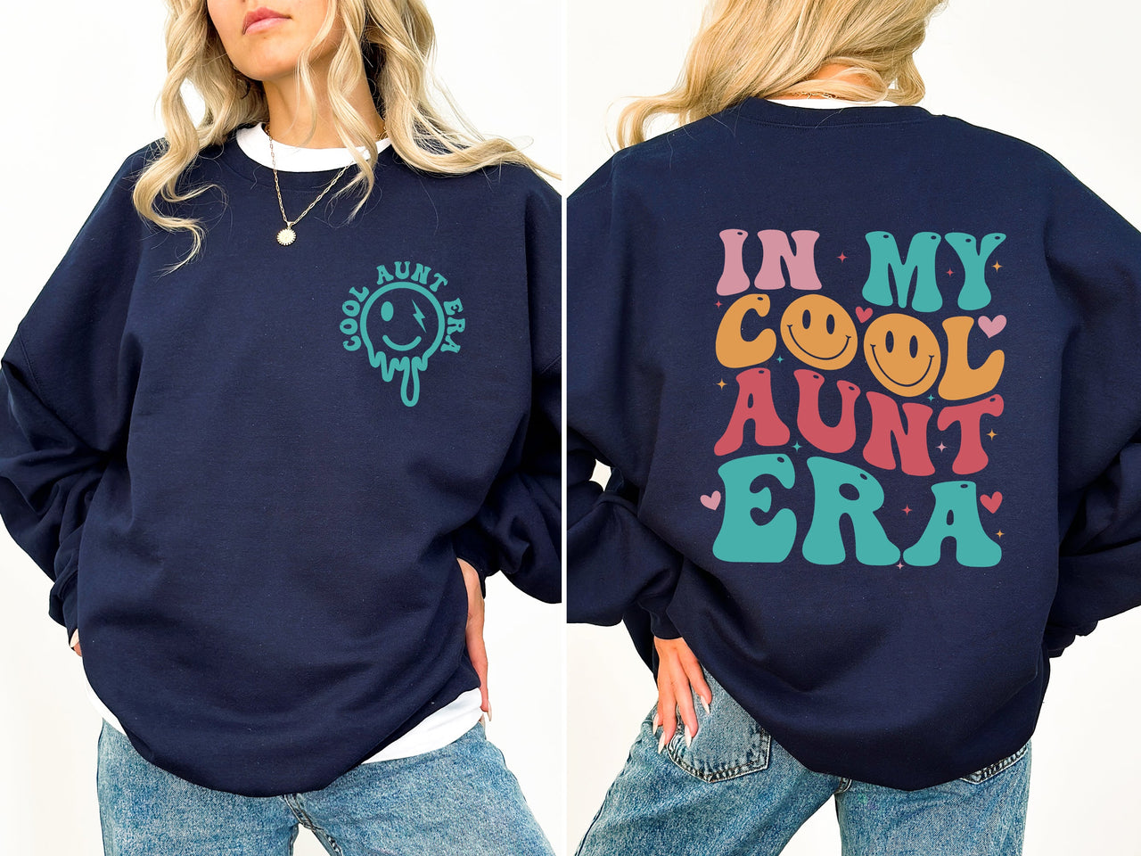 In My Cool Aunt Era, Auntie, Mother's Day Celebration Edition Cozy Fleece Sweatshirt