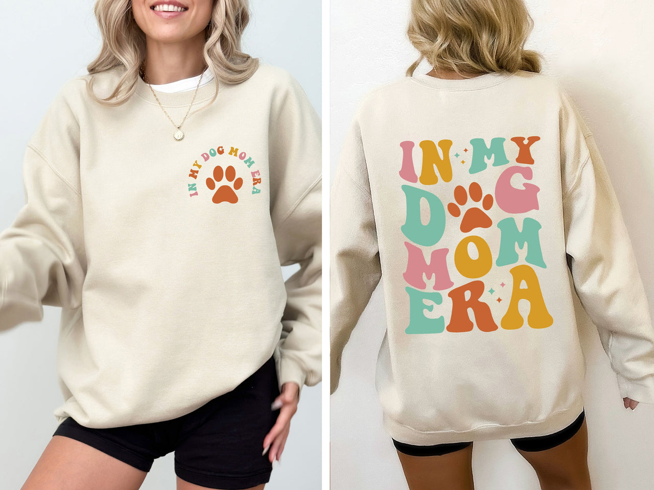 In My Dog Mom Era Mother's Day Graphic Dog Mom Celebration For Dog Lovers Sweatshirt