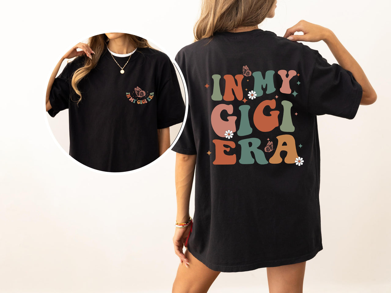 In My Gigi Era Grandma Nana Mom Era Mother's Day Edition For Grandmas Comfort Colors Tee