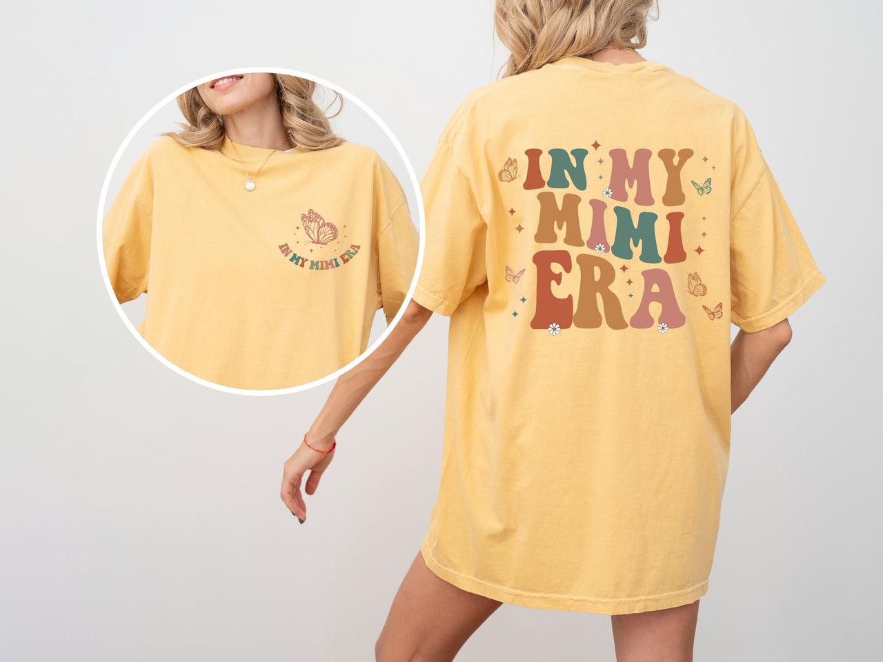 In My Mimi Era Grandma Nana Mom Era Mother's Day Family Love Edition Comfort Colors Tee