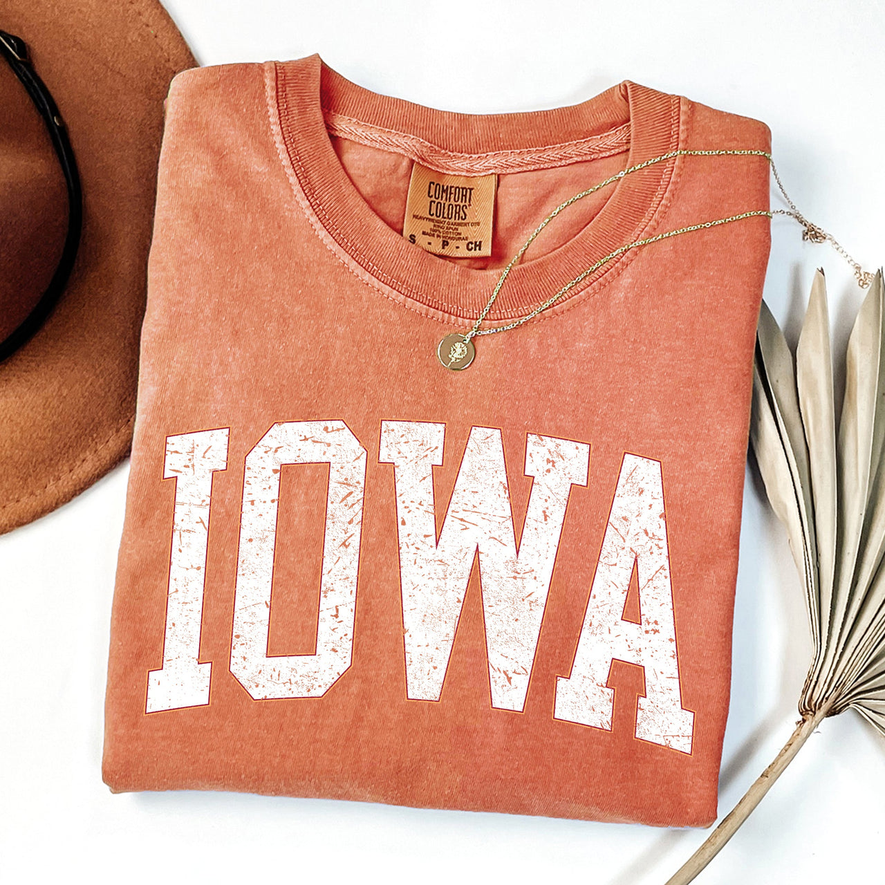 Iowa Football Game Day Tailgate Party University College State Pride Classic Comfort Colors Tee