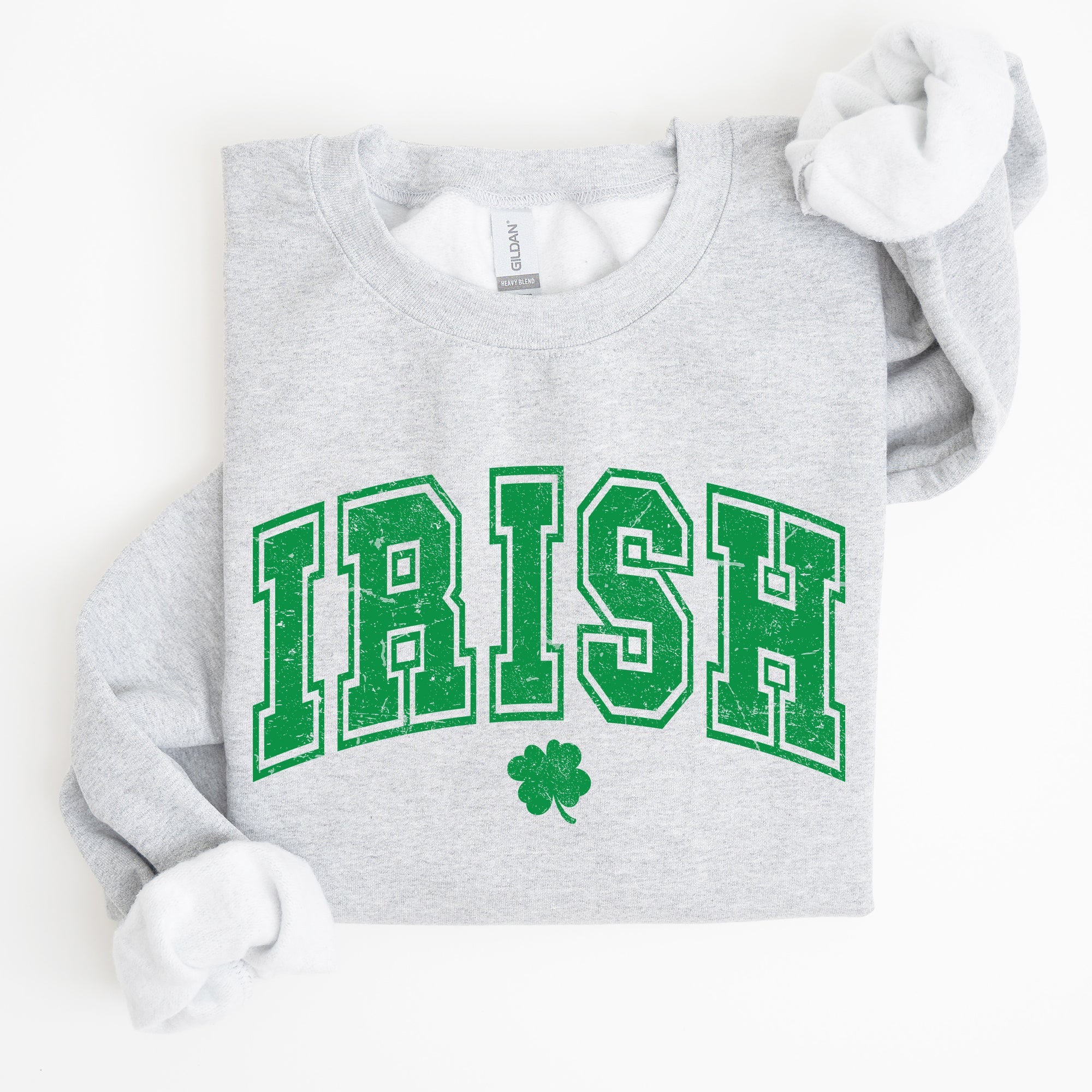 Irish Retro Collegiate St Patrick's Day Vintage College Spirit Heritage Edition Sweatshirt