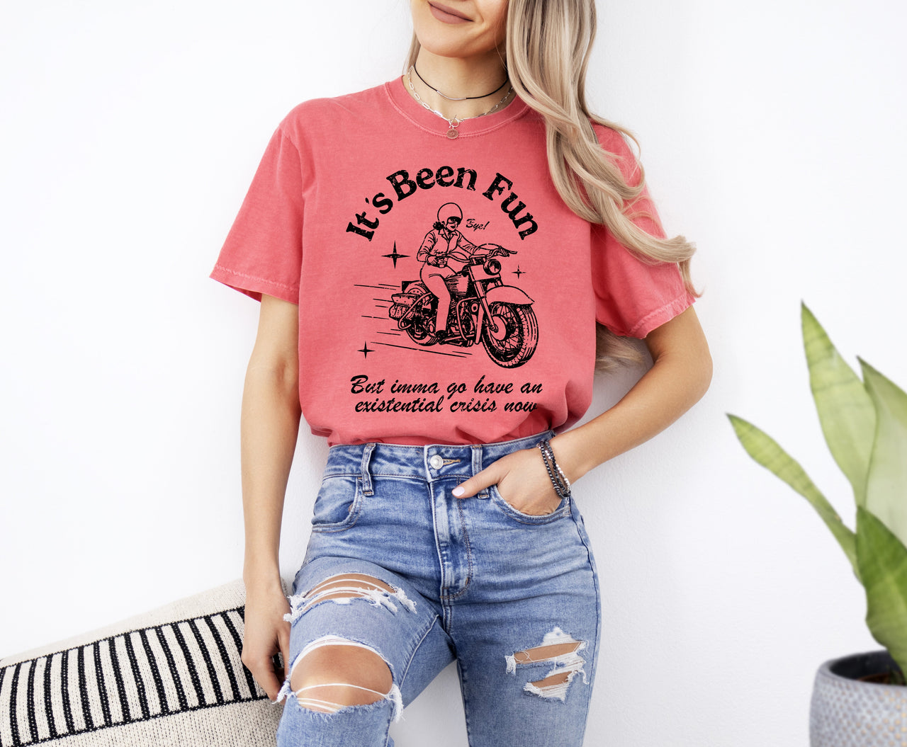 It's Been Fun Existential Crisis Motorcycle Meme Collection For The Rebellious Rider Comfort Colors Tee