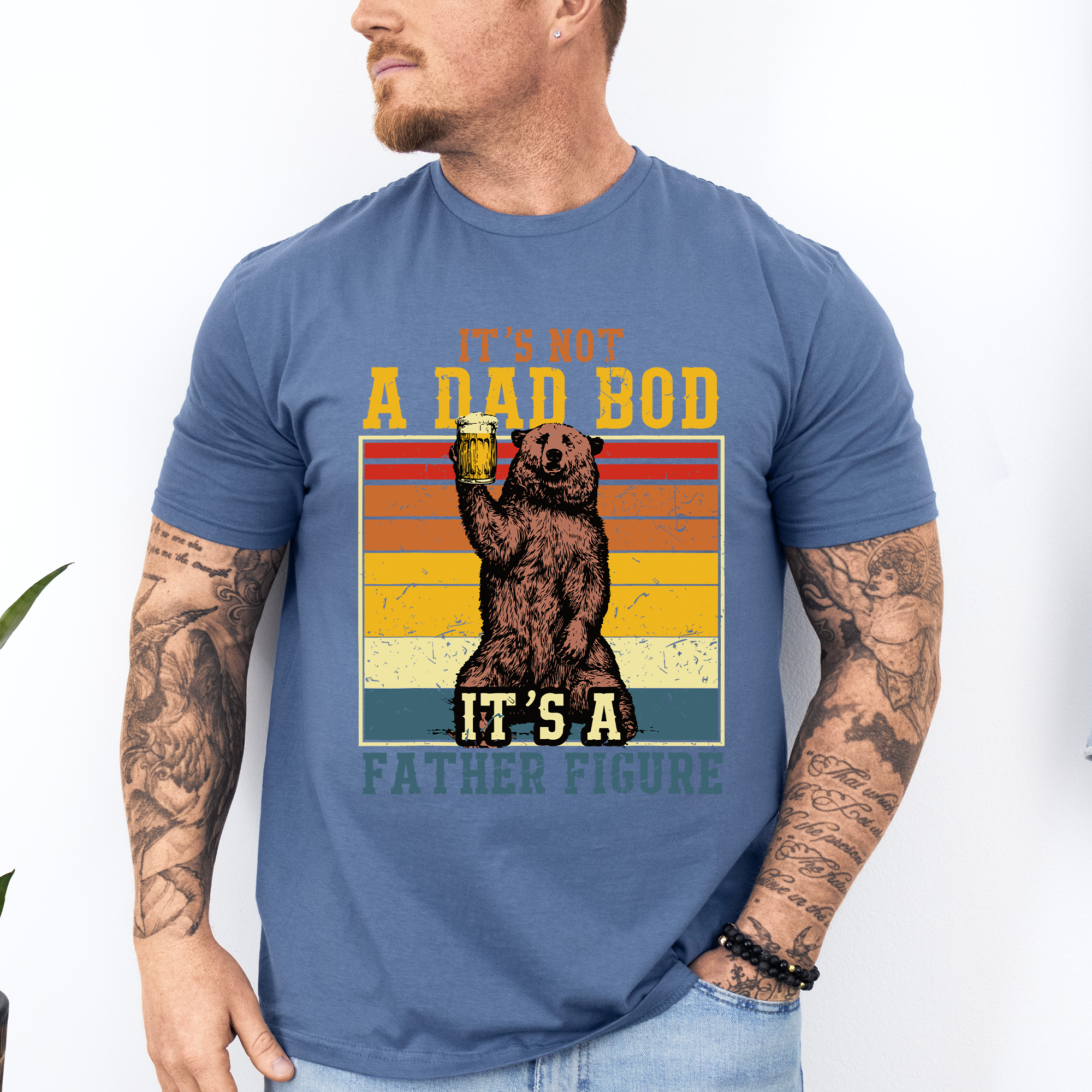 It's Not A Dad Bod, It's A Father Figure Bear Beer Father's Day Official Graphic Tee