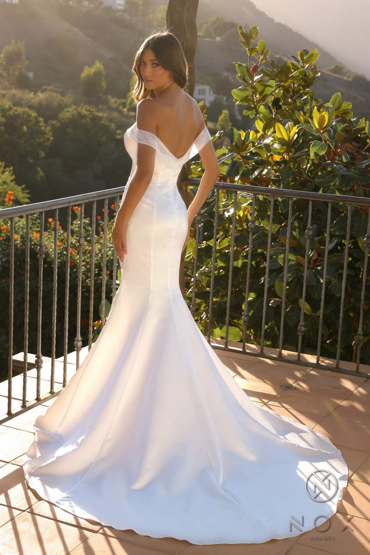 Nox Anabel JW979 Long Sweetheart Off Shoulder Wedding Mermaid Dress