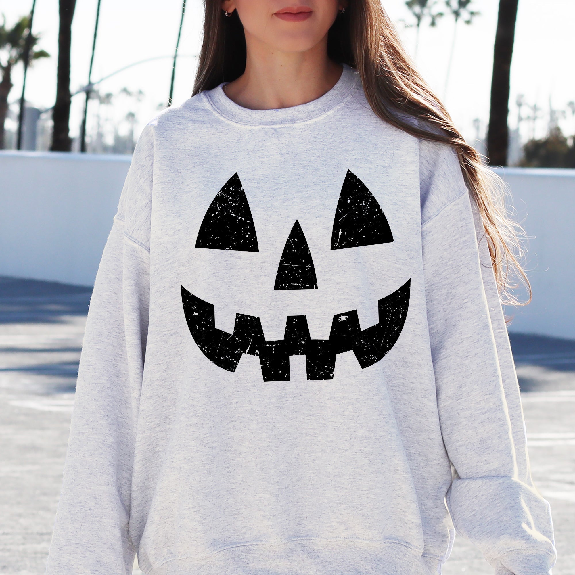 Jack-O-Lantern Pumpkin Halloween Spooky Trick Or Treat Witch Costume Festive Holiday Night Spookiness Sweatshirt