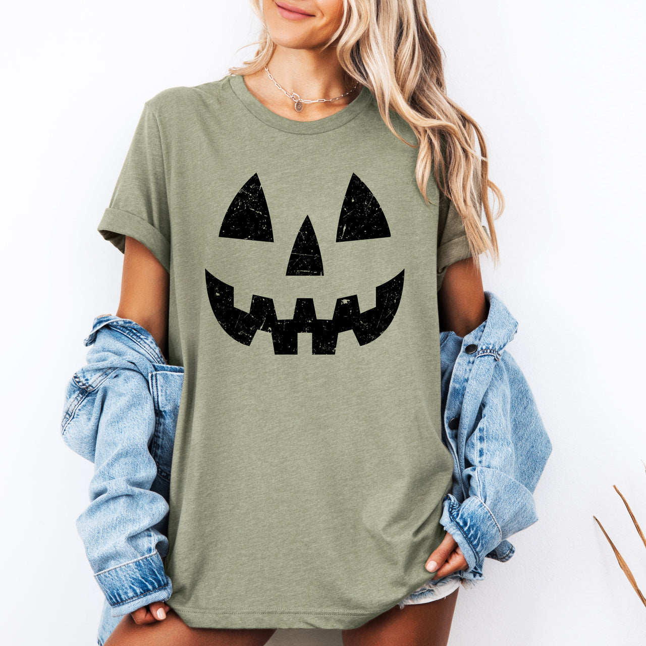 Jack-O-Lantern Cute Halloween Pumpkin Face With Friendly Smile And Spooky Charm Graphic Tee