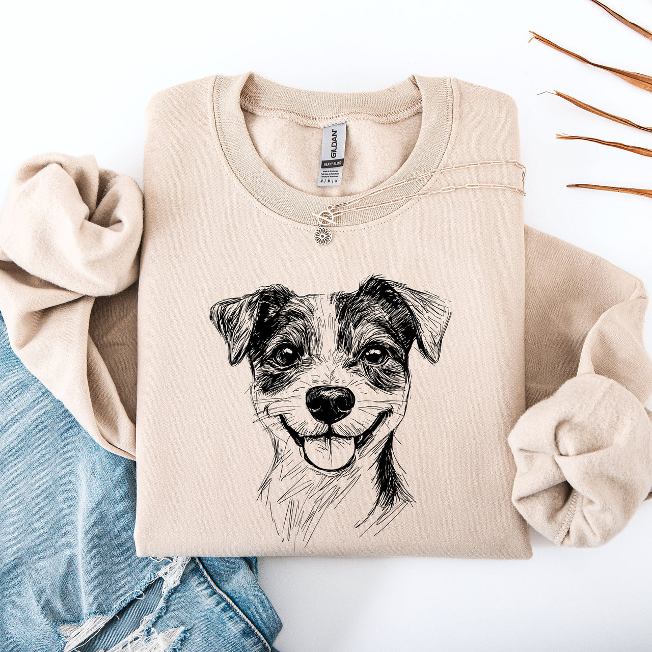 I Heart My Jack Russell The Lovable Little Terrier Dog Breed Enthusiast Graphic Sweatshirt