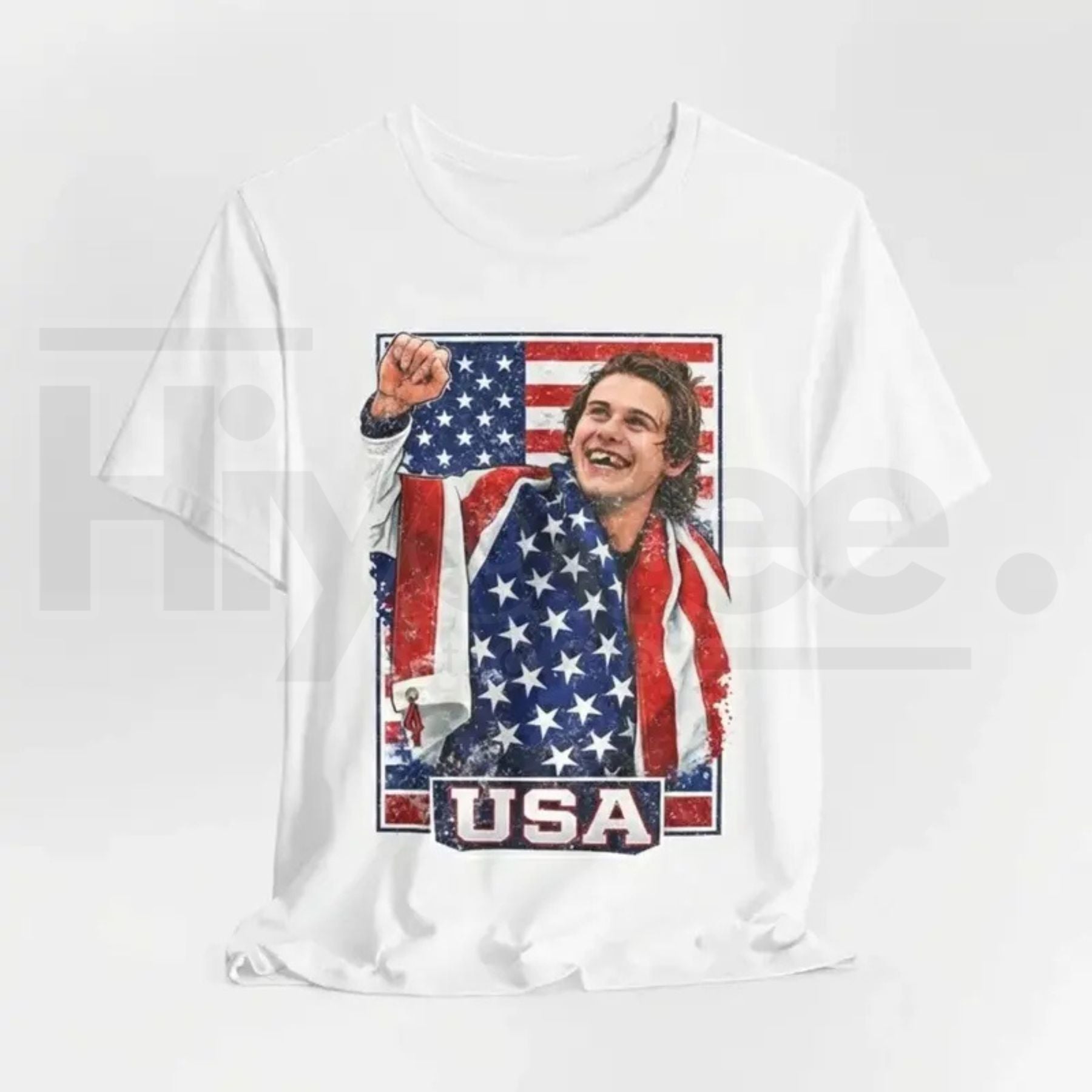 Jack Hughes Inspired Team USA Hockey Shirt – 2026 Olympic Fan Graphic Tee