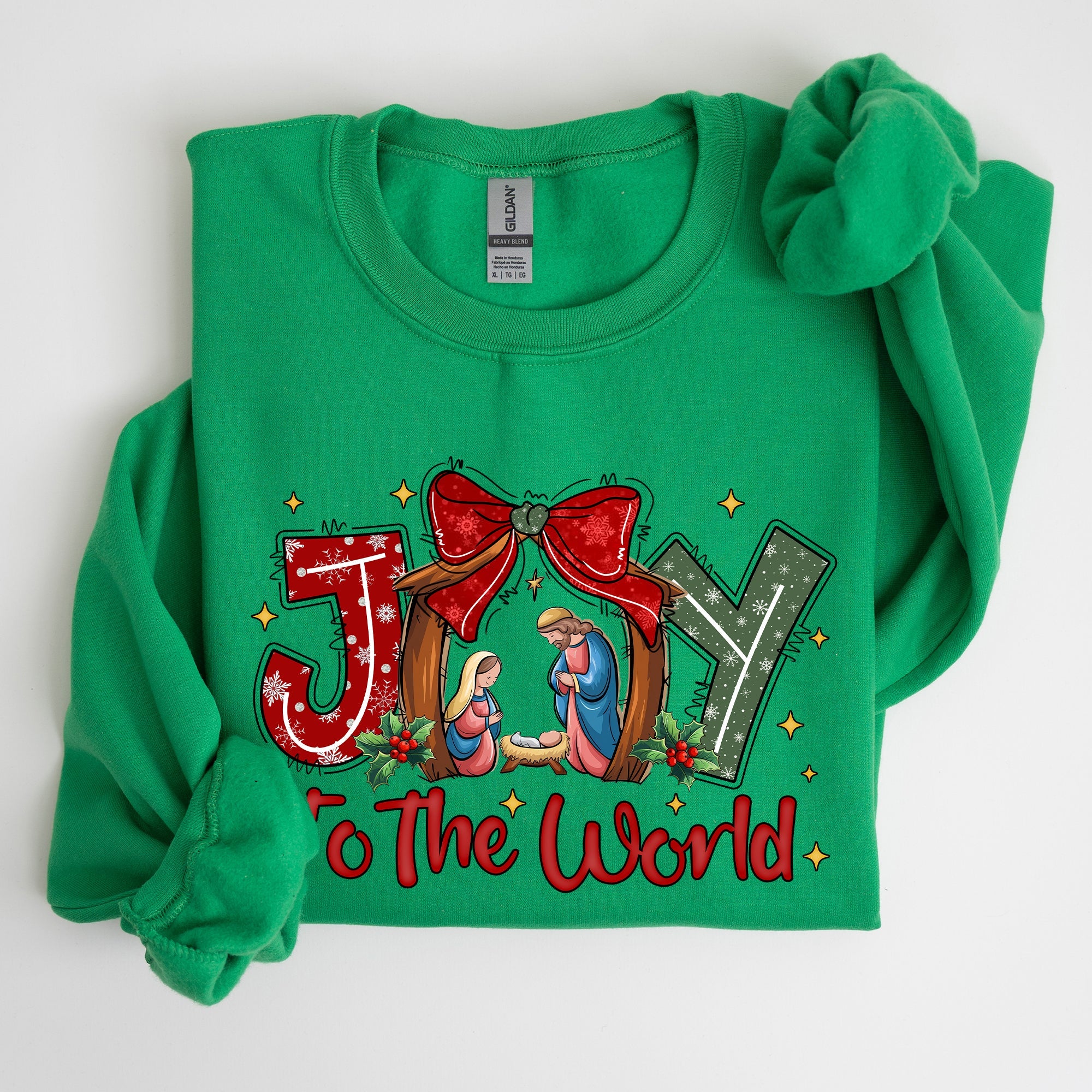 Joy To The World True Story Christian Nativity Christmas Religious Inspirational Holiday Sweatshirt