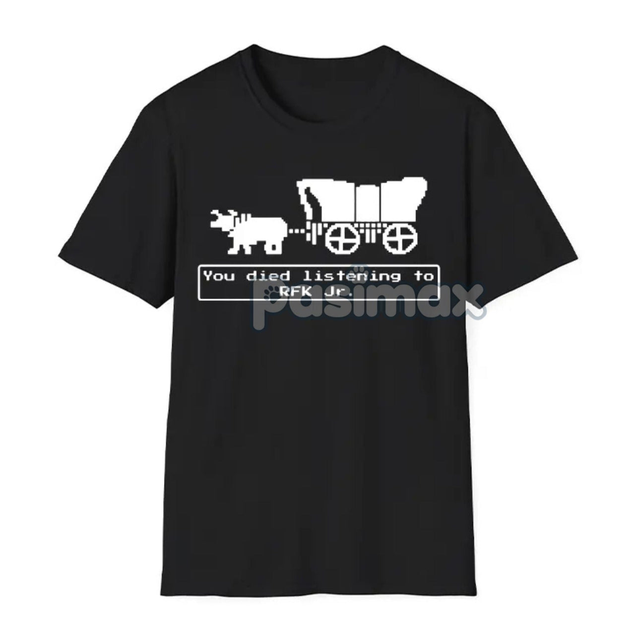 Jr Oregon Trail T-Shirt - Anti-Trump Political Humor Tee, Funny Vintage Game Parody