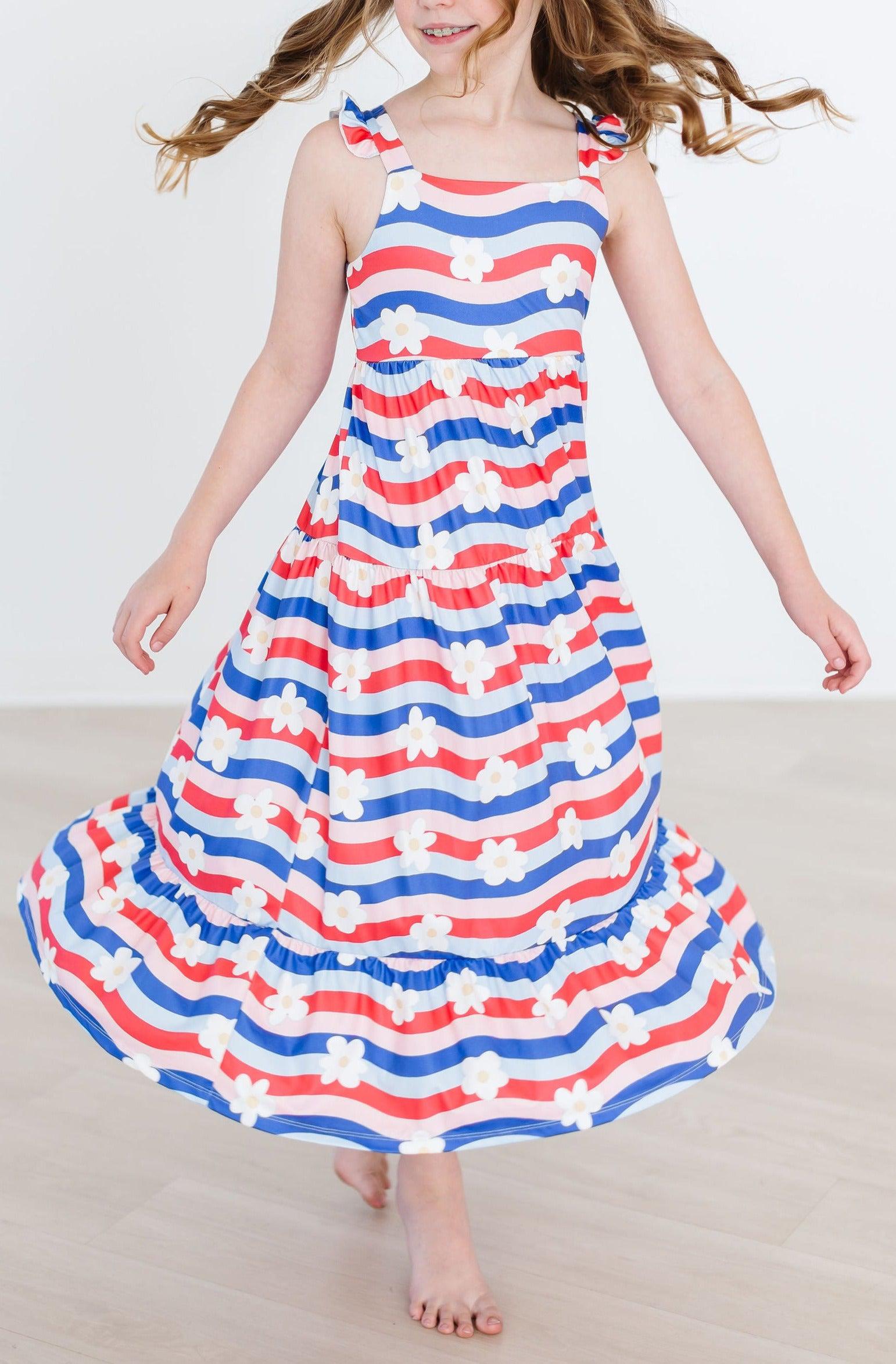 SALE July Vibes Ruffle Maxi Dress