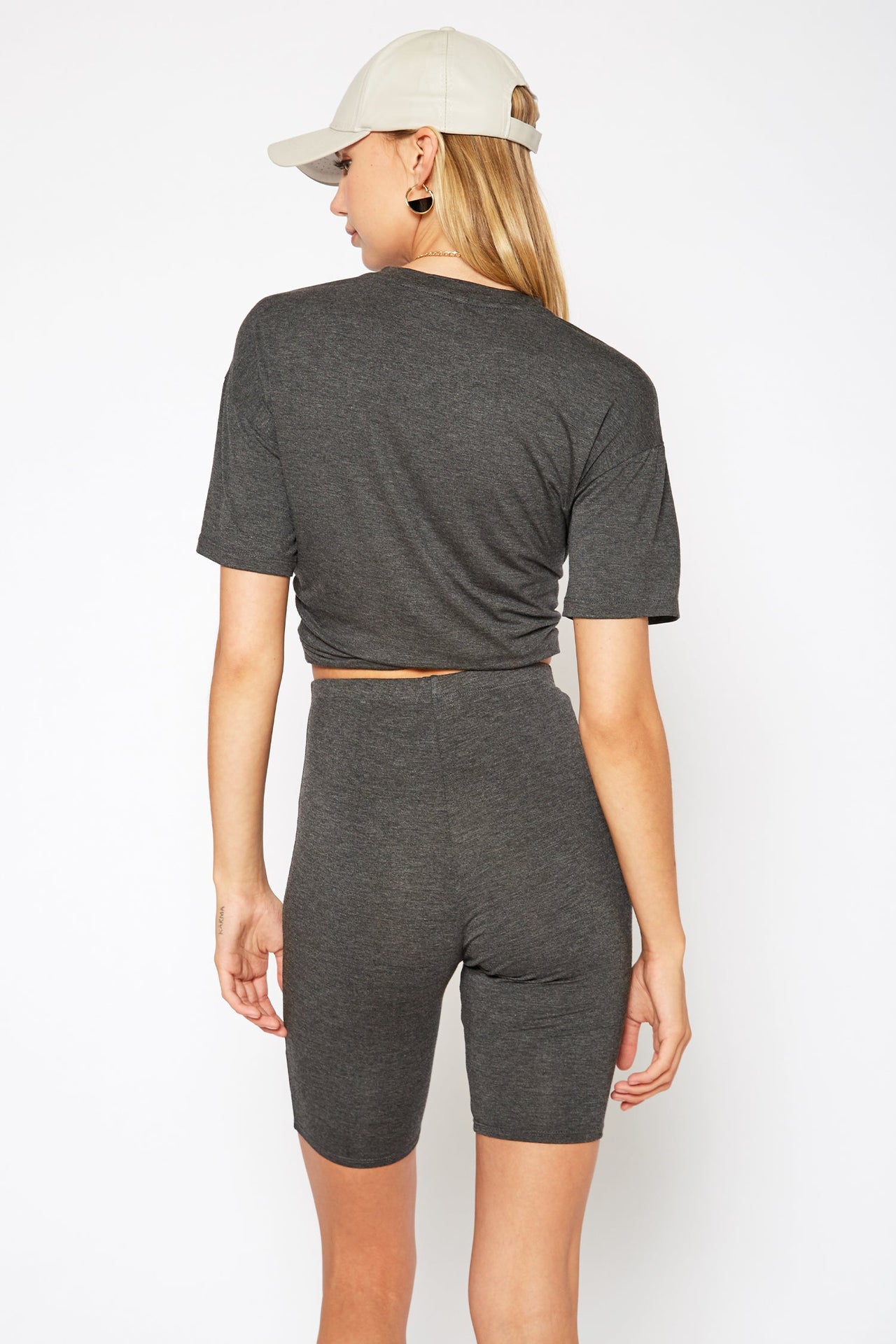 Women's Basic Solid Half Leggings