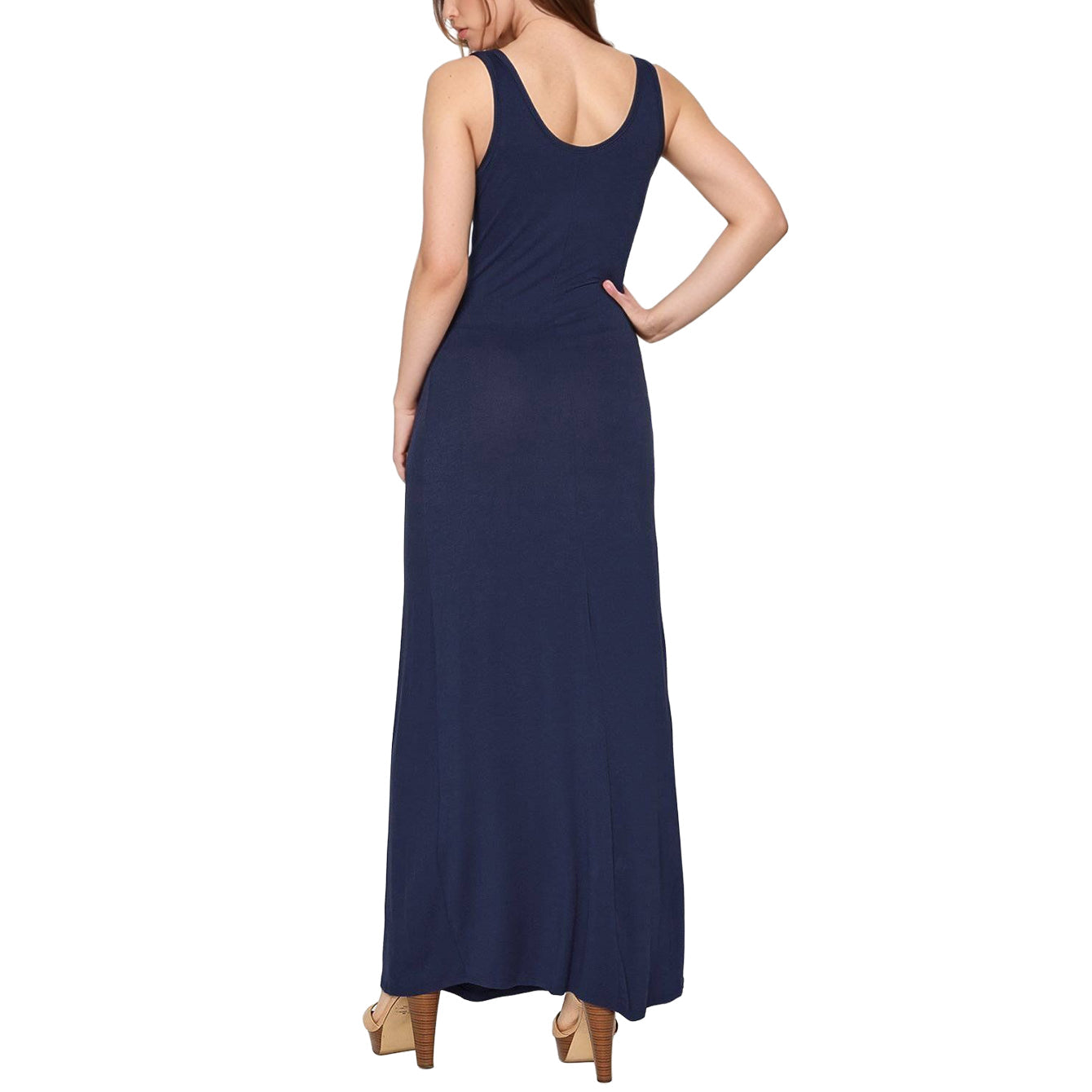 Women's Sleeveless Scoop Neck Maxi Dress