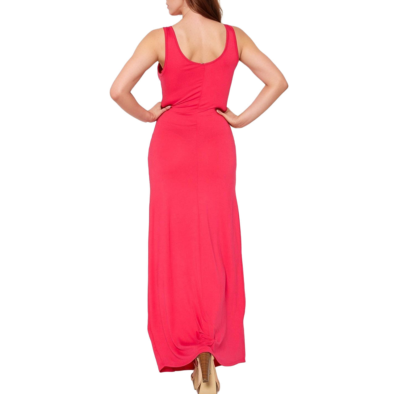 Women's Sleeveless Scoop Neck Maxi Dress