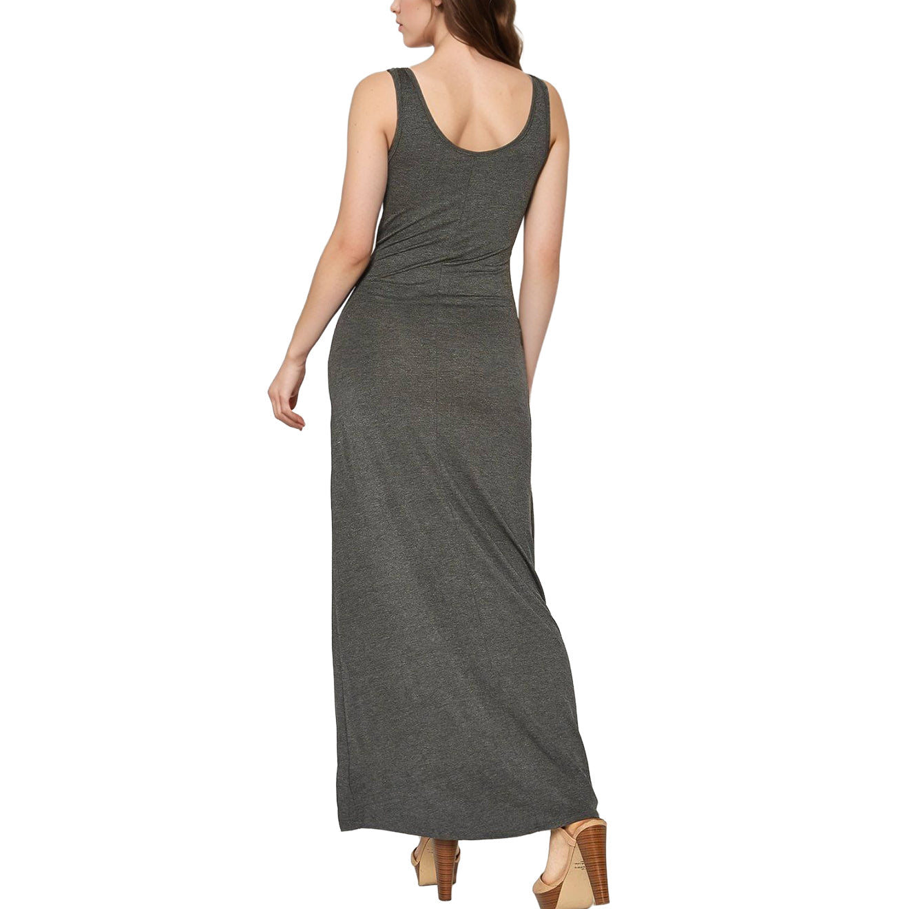 Women's Sleeveless Scoop Neck Maxi Dress