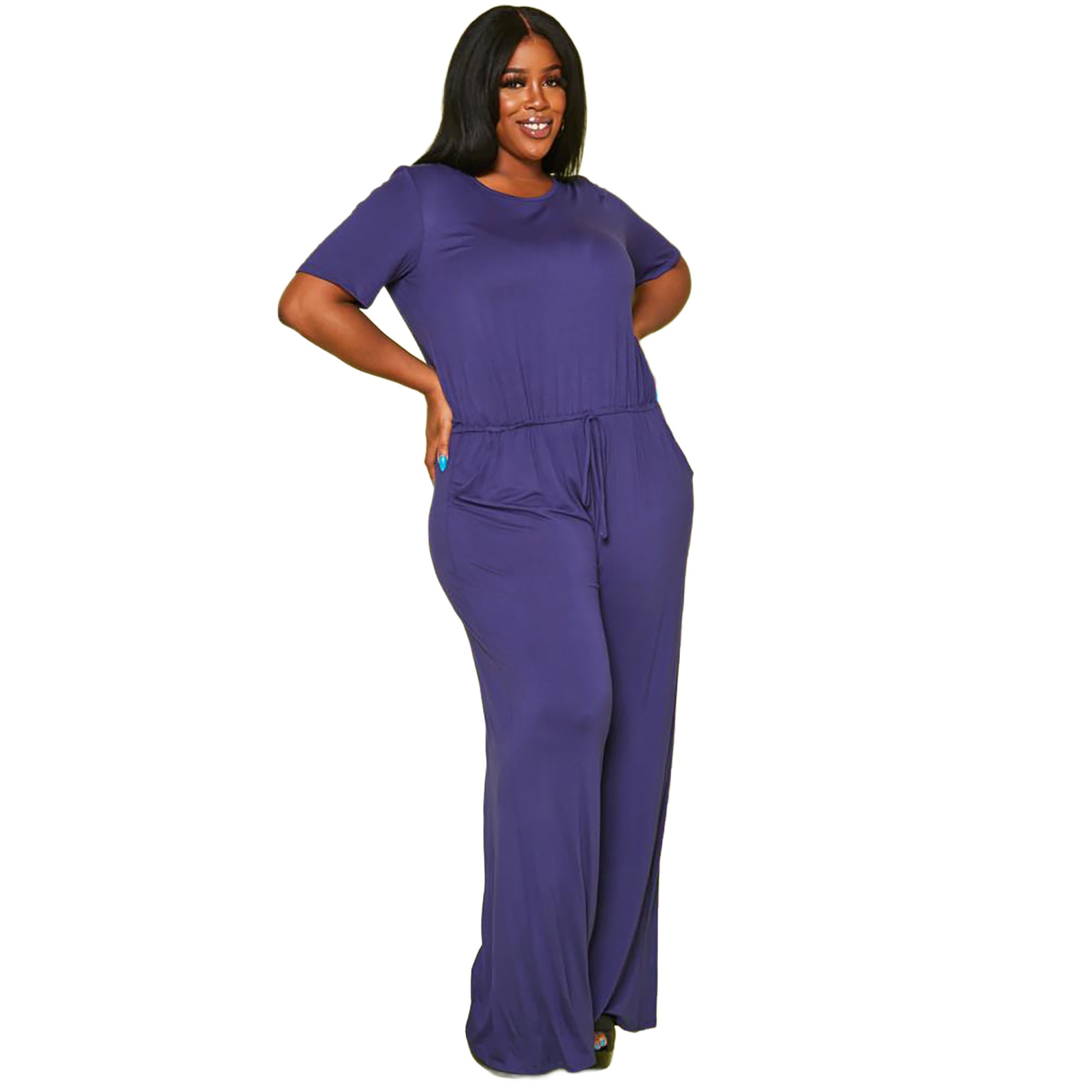 Women's Plus Size Lounge Wide Leg Jumpsuit