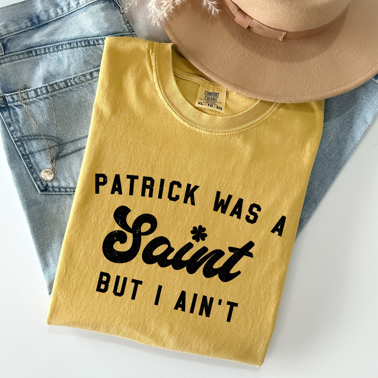 Patrick Was A Saint St Patrick's Day Graphic Limited Edition Comfort Colors Tee
