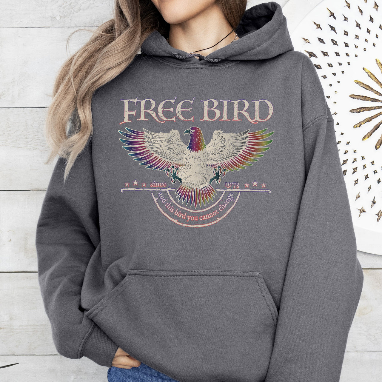 Free Bird Old School Band Retro Rock Graphic Hoodie For Nostalgic Music Lovers Fans Everywhere