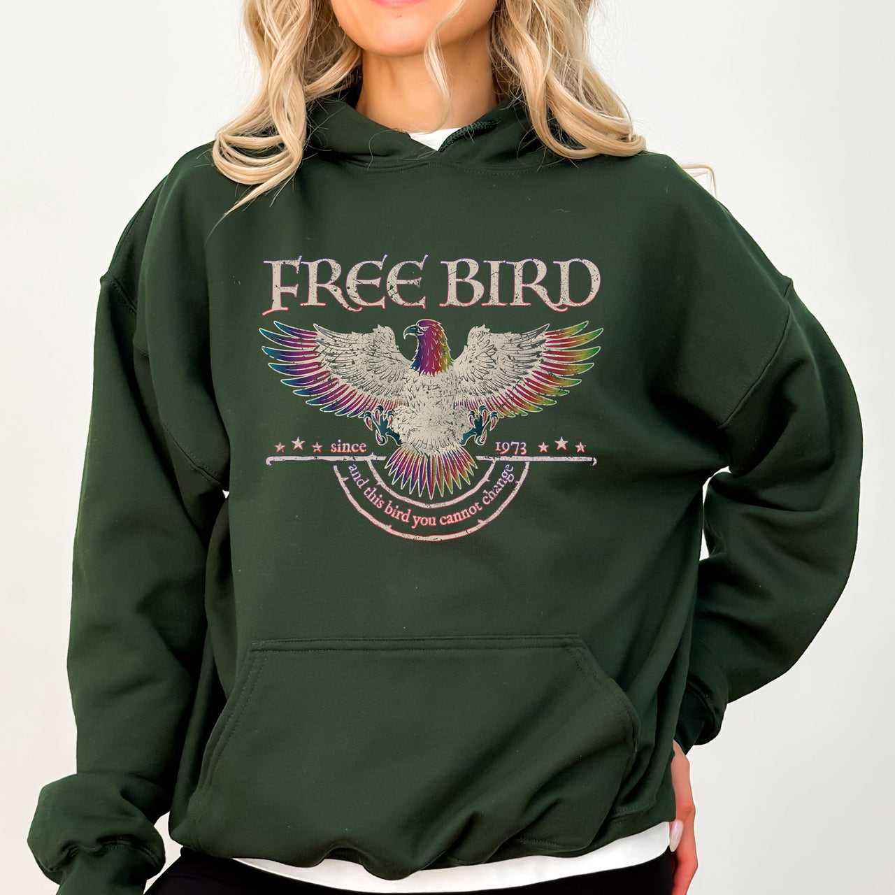Free Bird Old School Band Retro Rock Graphic Hoodie For Nostalgic Music Lovers Fans Everywhere