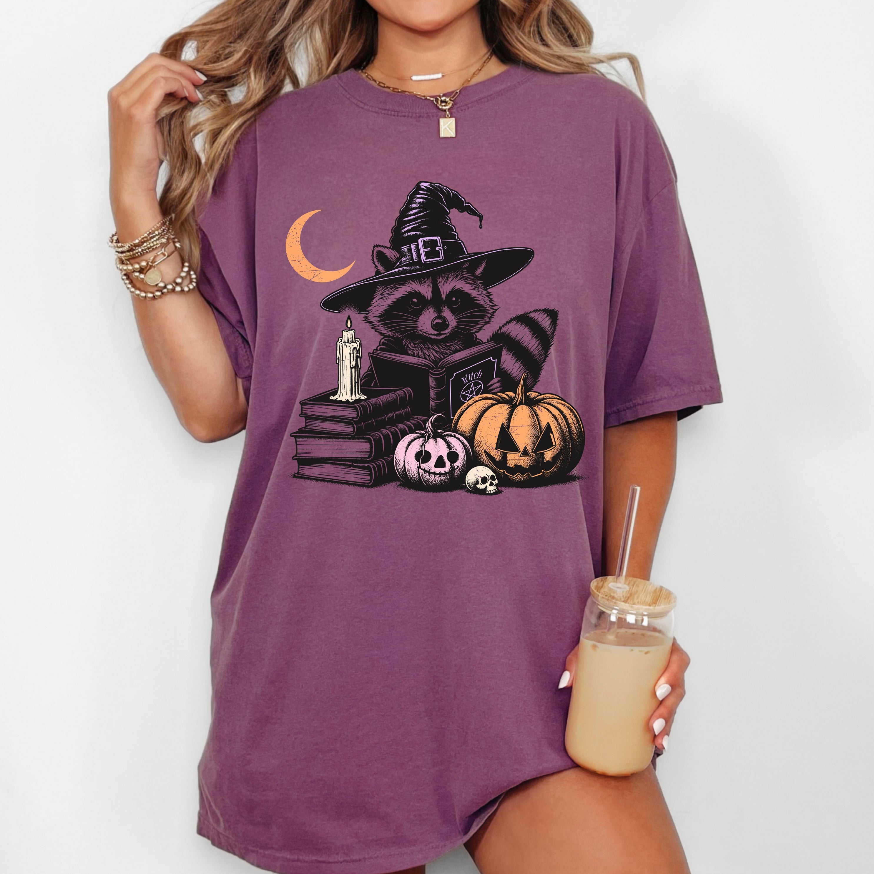 Raccoon Moon Animal Lover Comfort Colors Tee