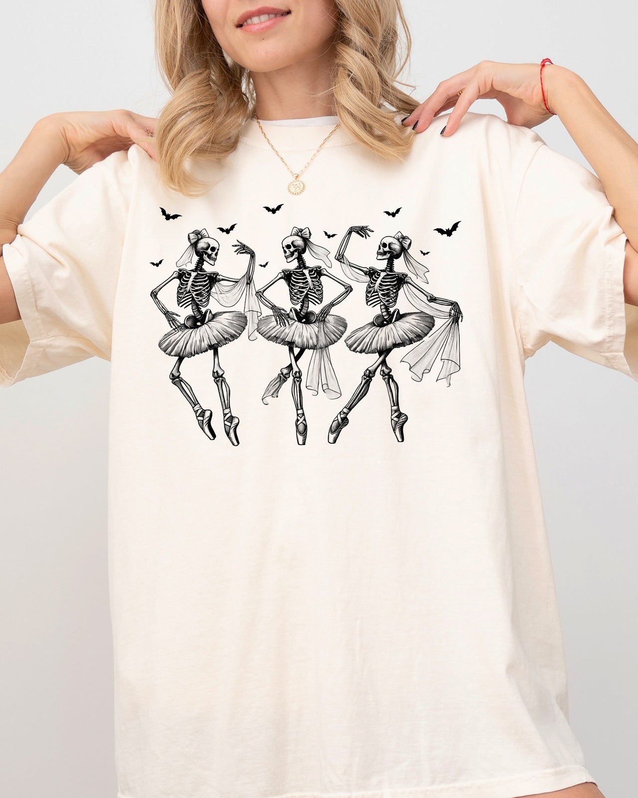 Dancing Skeletons Bride Western Witch Meme Halloween Costume Graphic Comfort Colors Tee