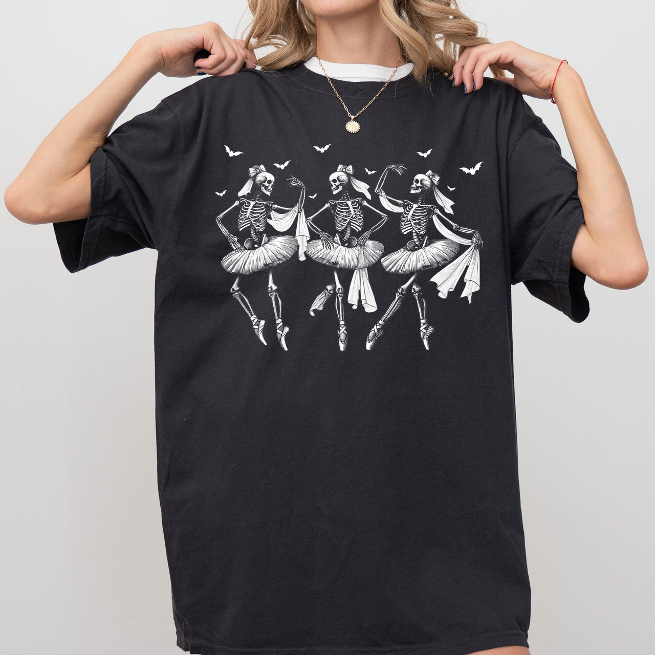 Dancing Skeletons Bride Western Witch Meme Halloween Costume Graphic Comfort Colors Tee