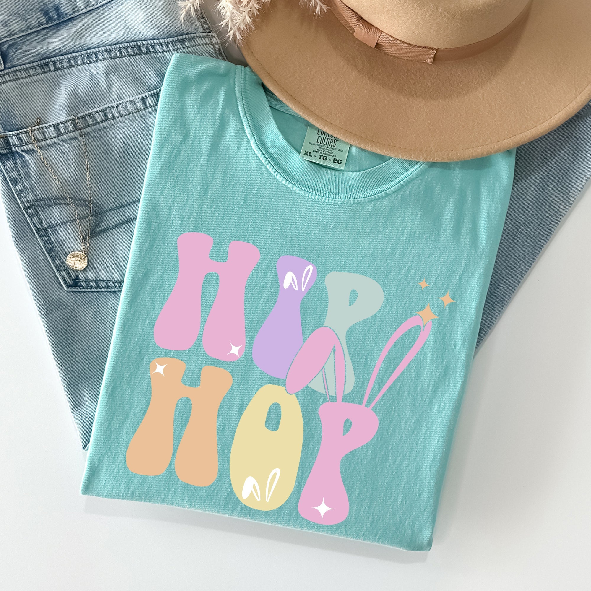 Hip Hop, Retro Easter, Bunny, Rabbit Comfort Colors Tee