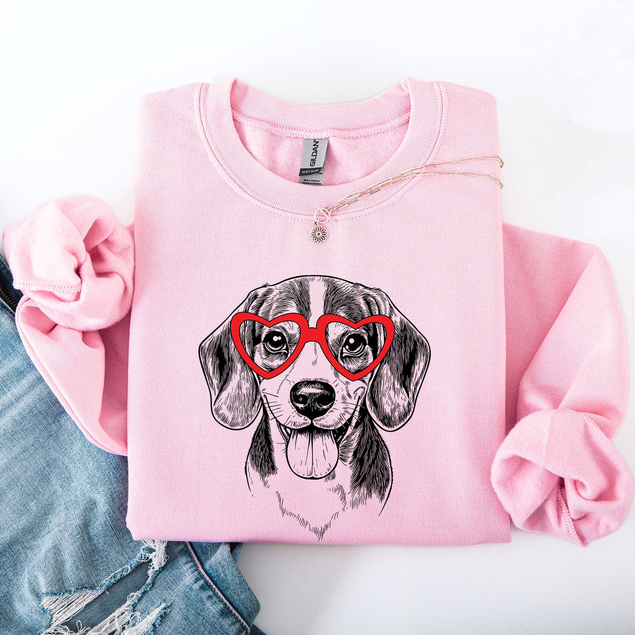 Beagle Valentine Beagle Lover Dog Lovers Pet Owner Beagle Breed Enthusiast Sweatshirt
