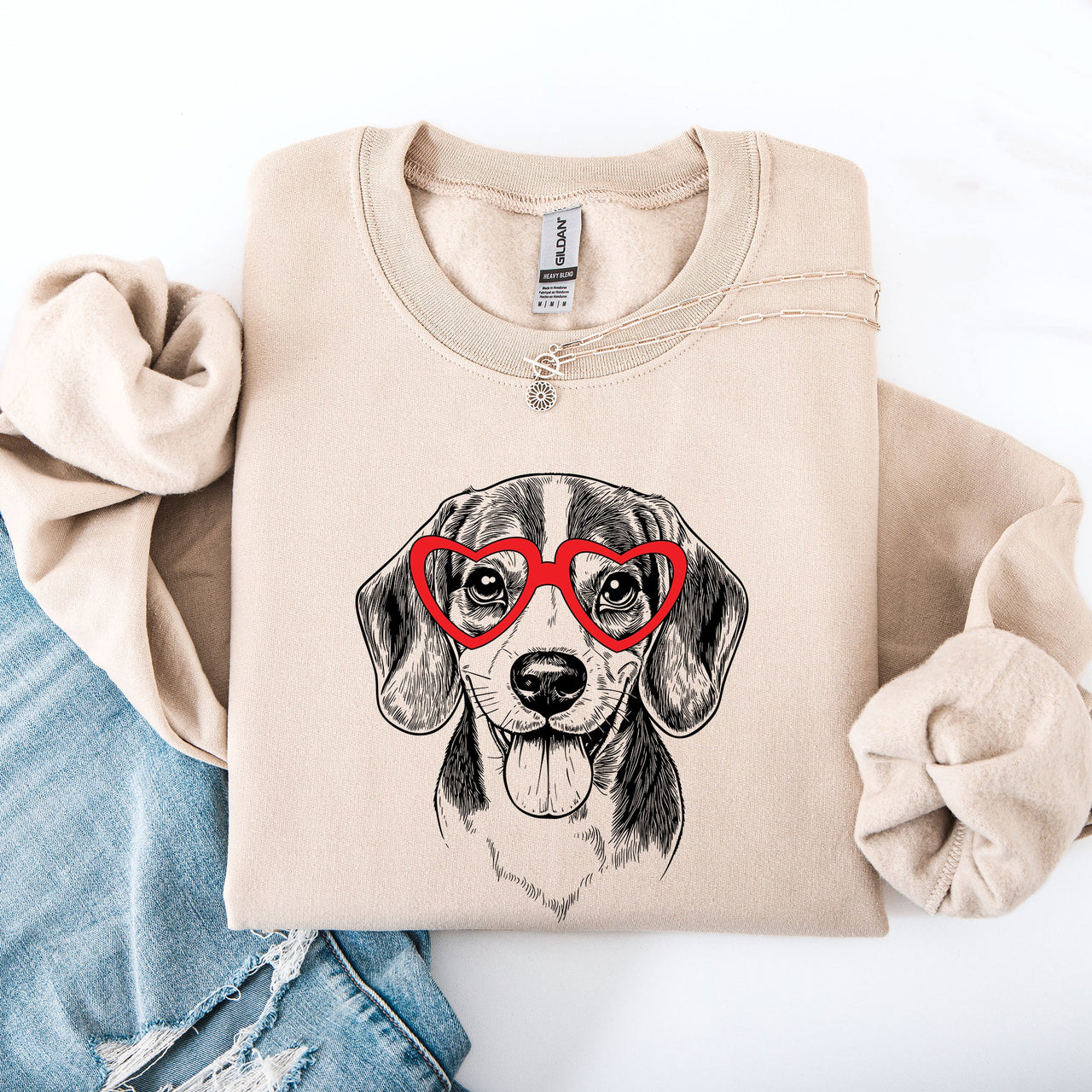 Beagle Valentine Beagle Lover Dog Lovers Pet Owner Beagle Breed Enthusiast Sweatshirt