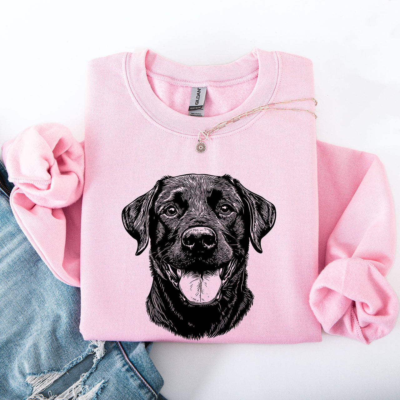 Black Lab Labrador Retriever Enthusiast Apparel For Dog Lovers Graphic Sweatshirt