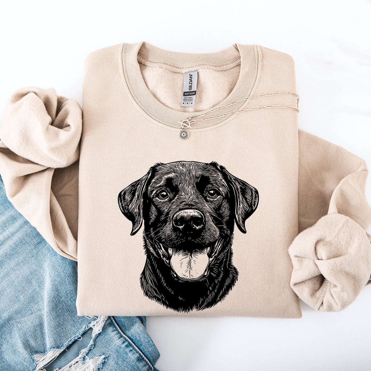 Black Lab Labrador Retriever Enthusiast Apparel For Dog Lovers Graphic Sweatshirt