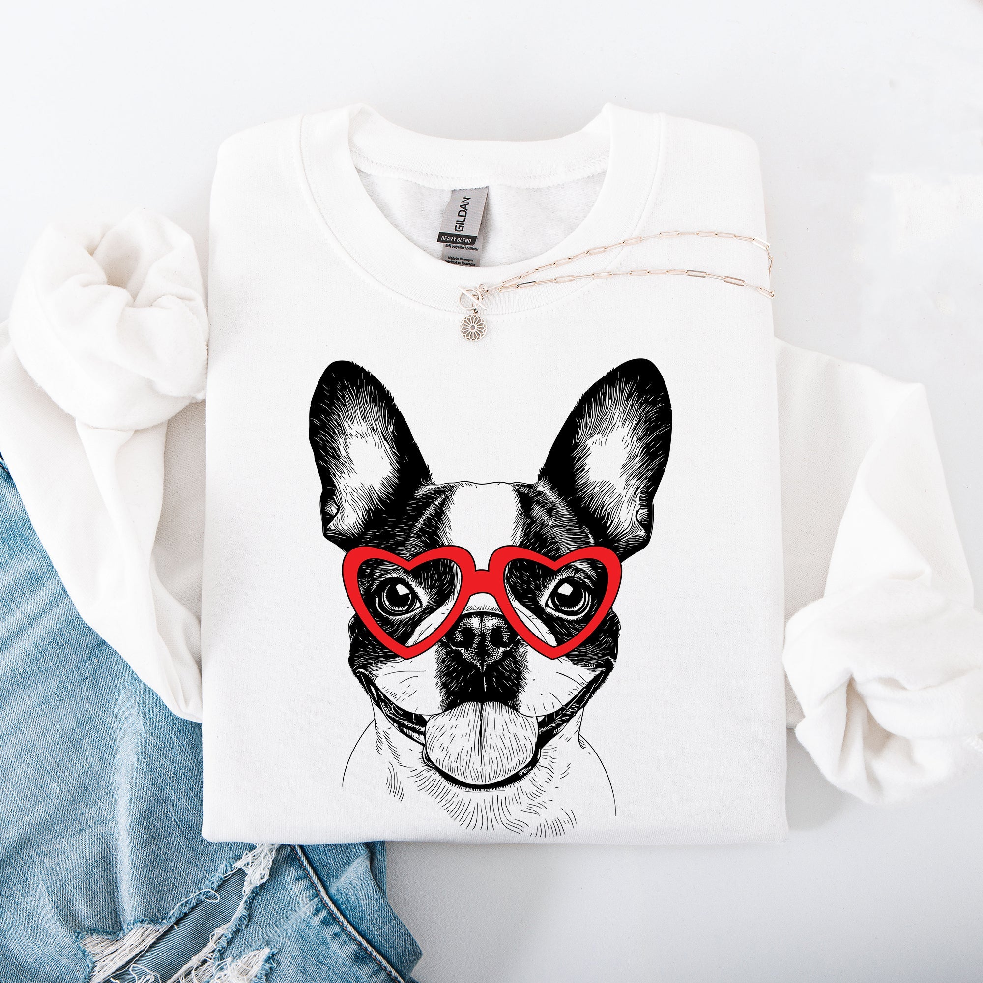 Boston Terrier Valentine Love Letter To My Favorite Furry Friend Pet Parent Tribute For Dog Lovers Sweatshirt