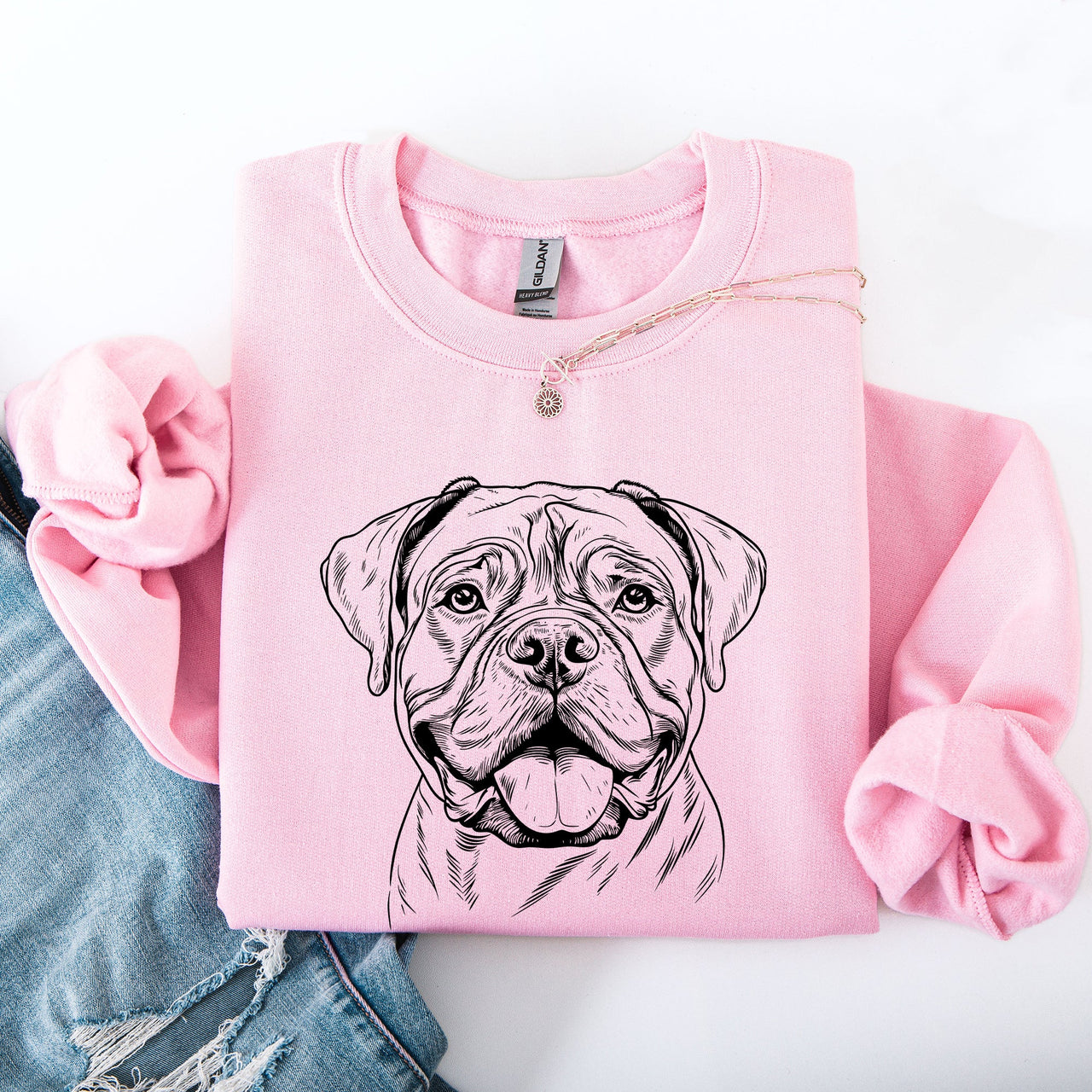 Bull Mastiff Large Breed Canine Lover Bold Loyal Guardian Silhouette Artwork Sweatshirt