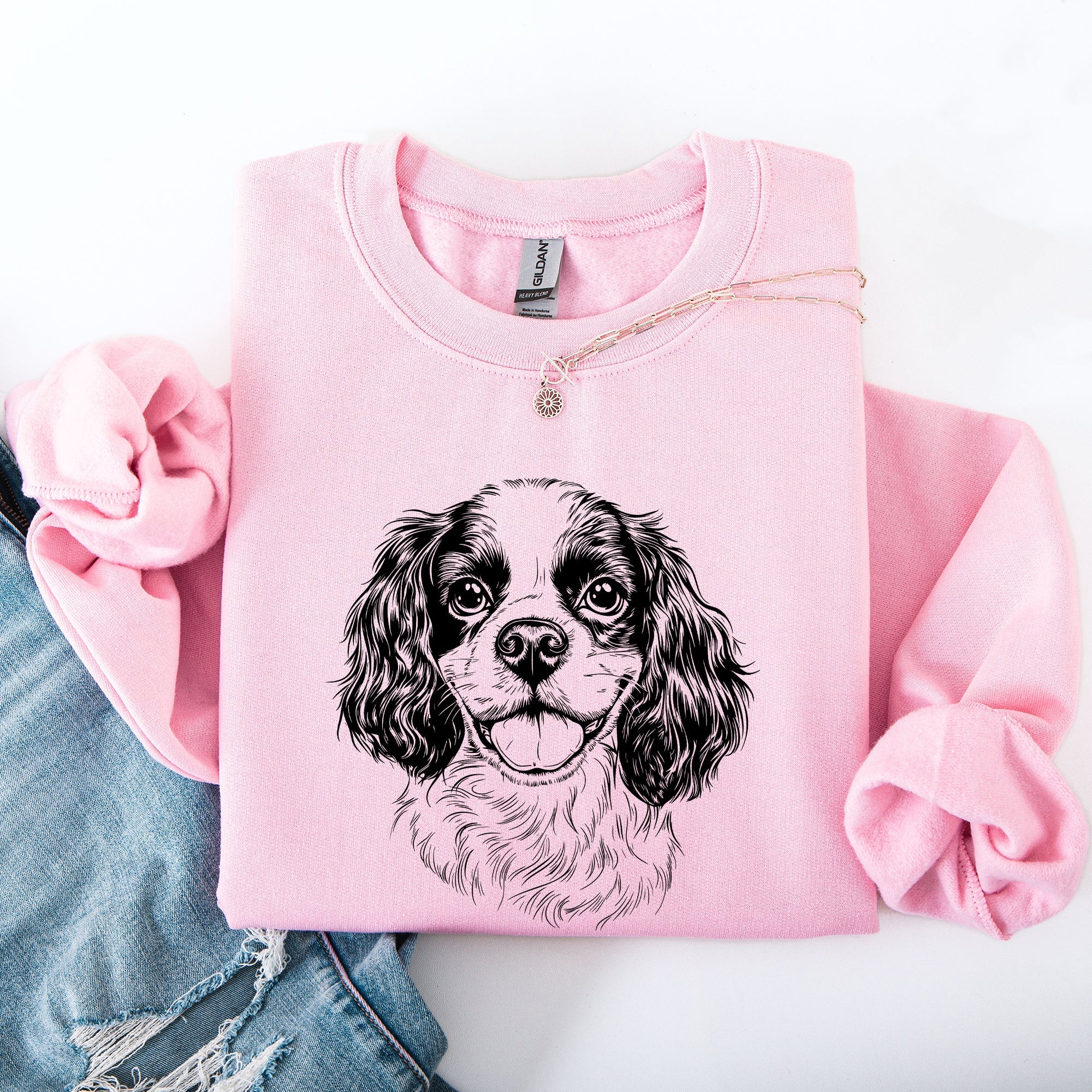 Cavalier King Charles Breed Lovers Official Graphic Artwork Collection Sweatshirt