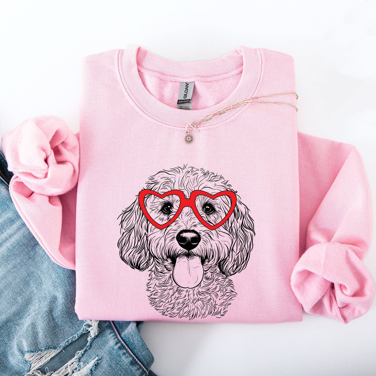 Cockapoo Valentine's Hearts Forever Edition For Pet Lovers Dog Breed Pride Sweatshirt
