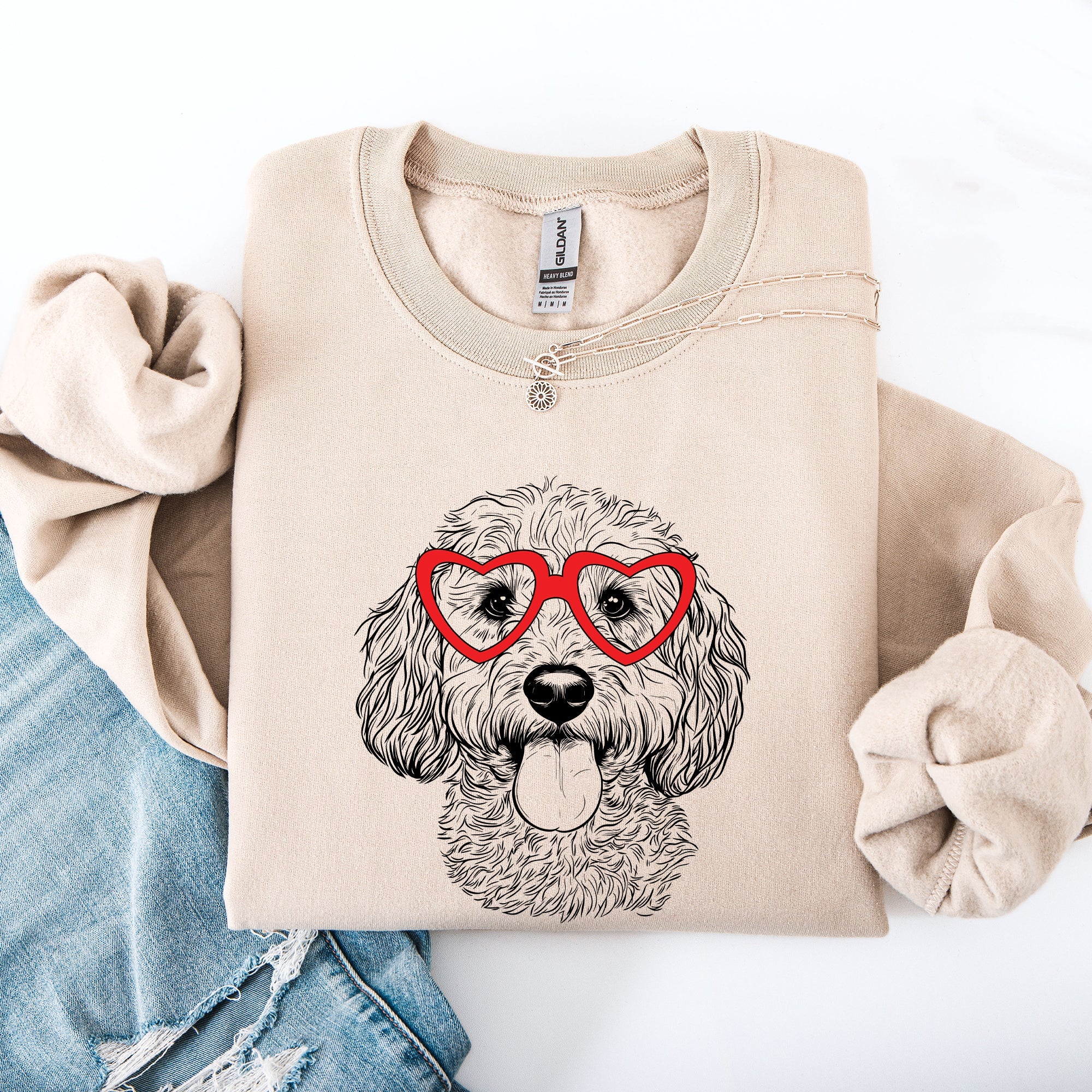 Cockapoo Valentine's Hearts Forever Edition For Pet Lovers Dog Breed Pride Sweatshirt