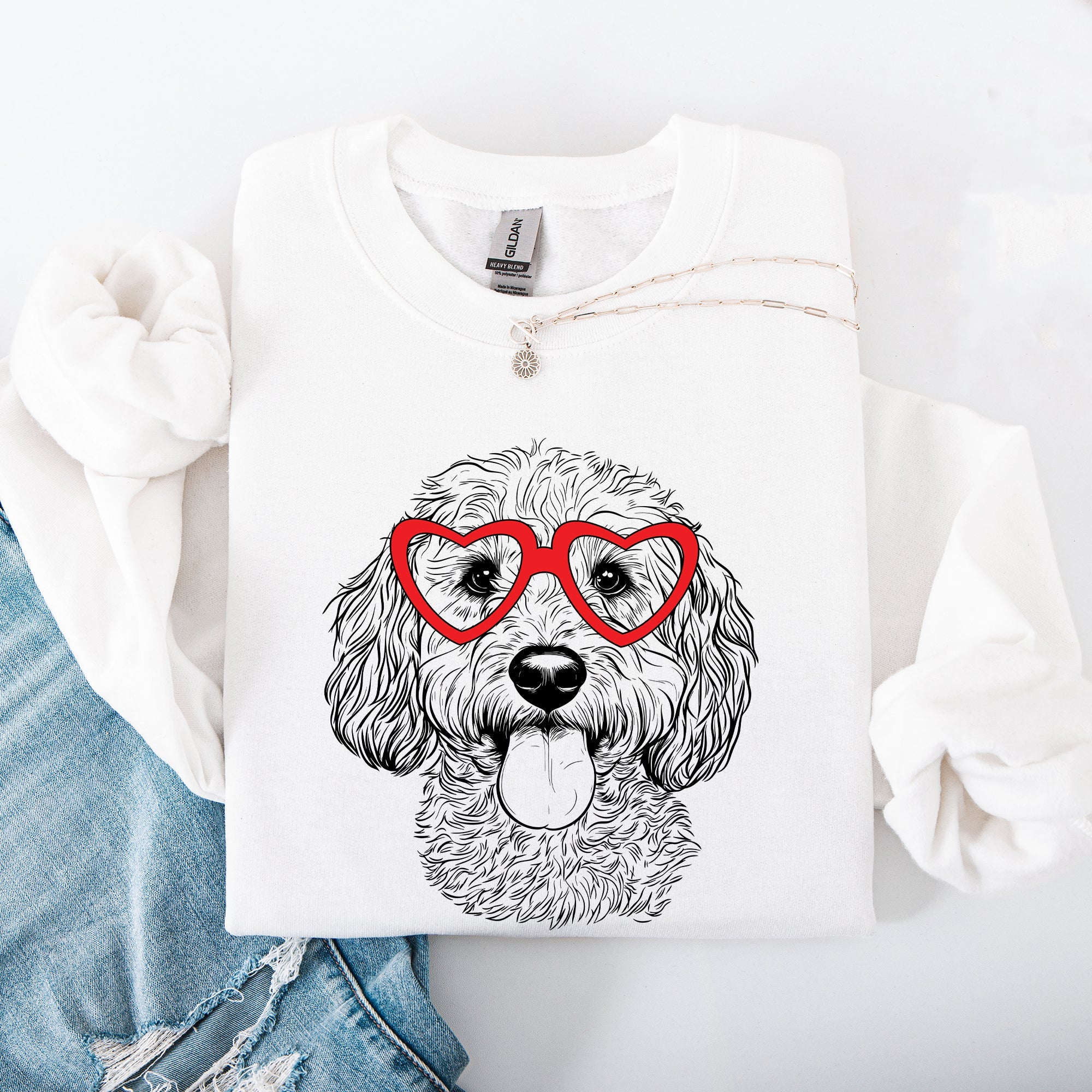 Cockapoo Valentine's Hearts Forever Edition For Pet Lovers Dog Breed Pride Sweatshirt